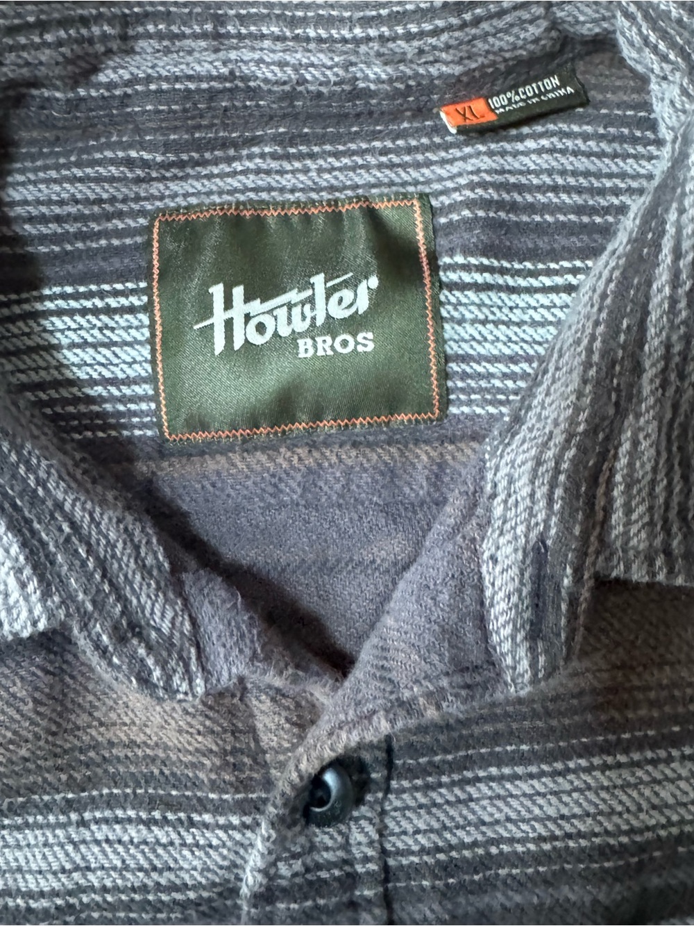Howler Bros Mens Heavy Woven Cotton Button Down Shirt Sz XX Stripe Southwestern